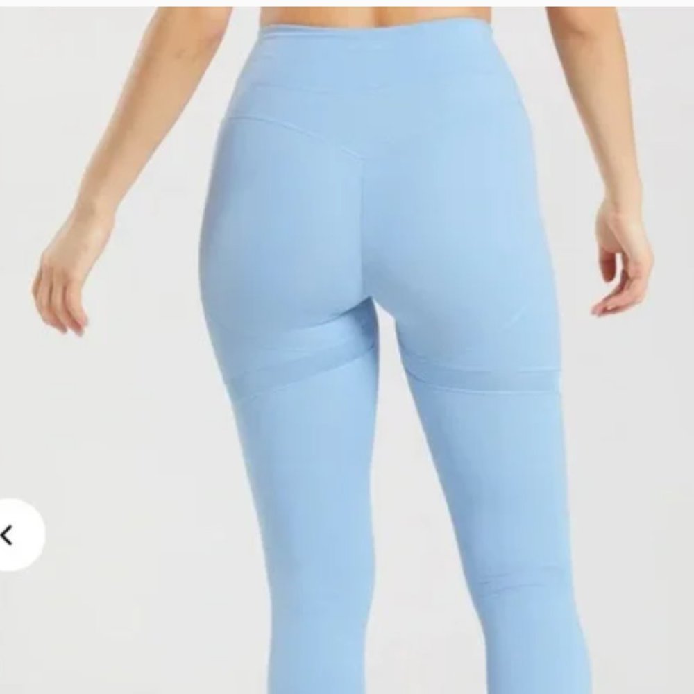 Whitney Simmons X Gymshark V3 Goal Blue Mesh Panel Le… Gem